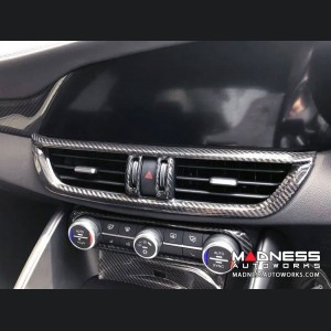 Alfa Romeo Giulia Interior A/C Air Vent Trim - Carbon Fiber - RHD