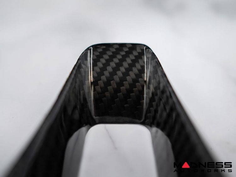 Alfa Romeo Stelvio Steering Wheel Lower Trim Kit - Carbon Fiber - Feroce Carbon