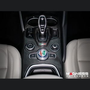 Alfa Romeo Giulia Shift Console Trim - Carbon Fiber - '20+ models - Feroce Carbon