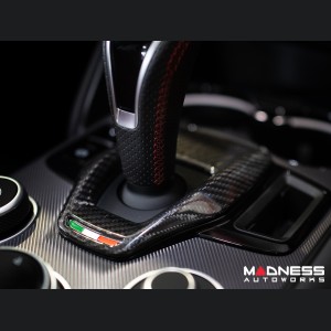 Alfa Romeo Giulia Shift Gate Trim Panel - Carbon Fiber - 2020+ - Feroce Carbon
