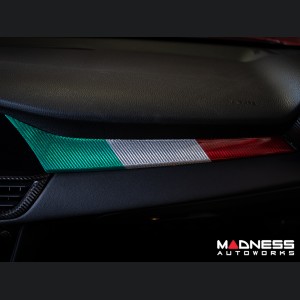 Alfa Romeo Giulia Dash Trim Kit - Carbon Fiber - Feroce Carbon - Italian Theme