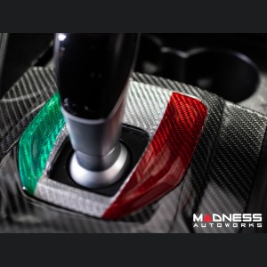 Alfa Romeo Stelvio Shift Gate Trim Panel - Carbon Fiber - Pre '20 - Italian Theme  - Feroce Carbon
