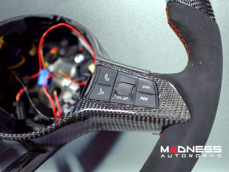 Alfa Romeo Stelvio Steering Wheel - Carbon Fiber - w/ LED Functions - QV Models