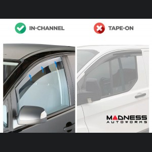 Alfa Romeo Giulia Side Window Air Deflectors - Front + Rear Set - Farad