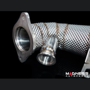 Alfa Romeo Giulia Downpipe - 2.0L - TUO - w/ Heat Shield 