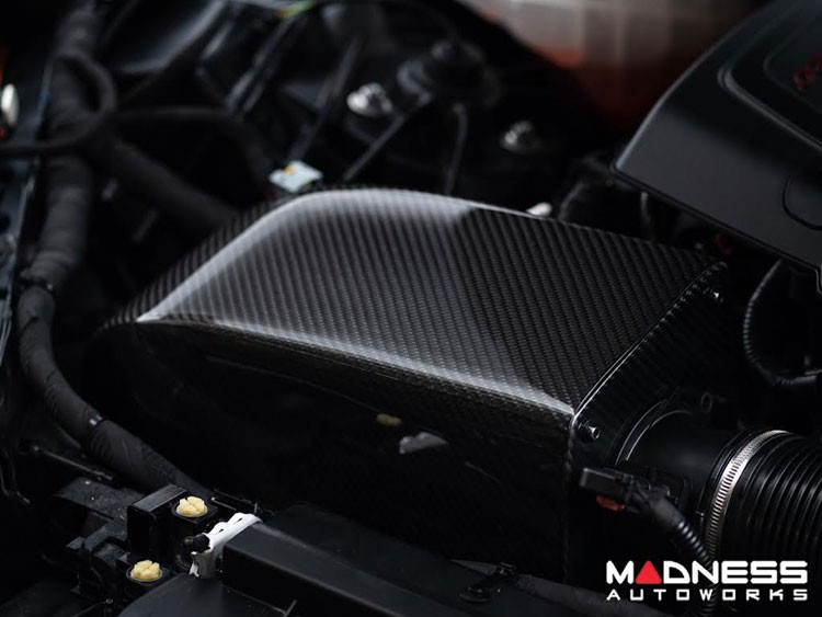 Alfa Romeo Stelvio Cold Air Intake - 2.0L - MAXFlow Carbon Fiber Intake System w/ BMC Twin Air Connical Filter 