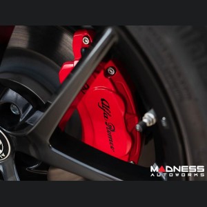 Alfa Romeo Stelvio Brake Caliper Cover Kit - Set of 4 - Red