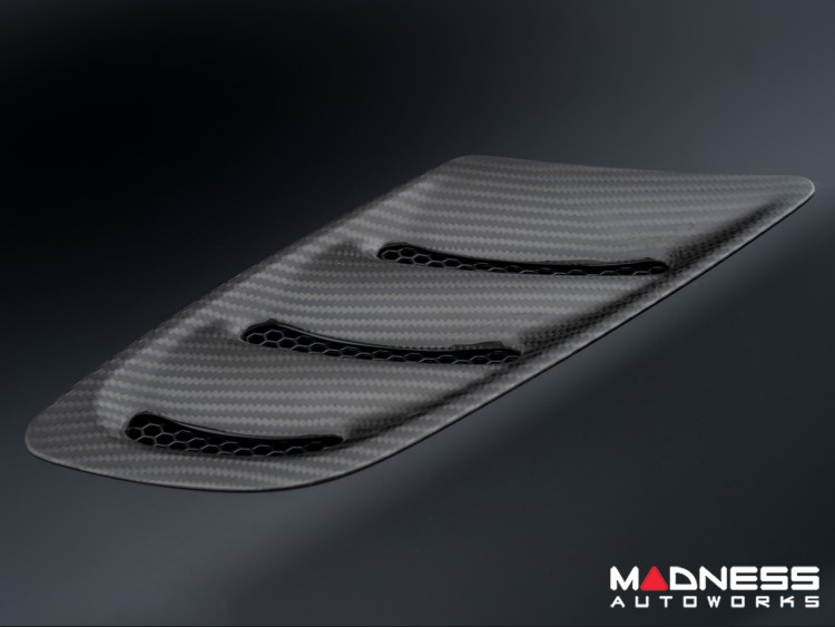  Alfa Romeo Stelvio Hood Air Vent Trim Kit - Quadrifoglio - Carbon Fiber