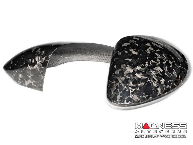 Alfa Romeo Stelvio Mirror Covers - Carbon Fiber - Caps - Feroce Carbon - Forged Carbon