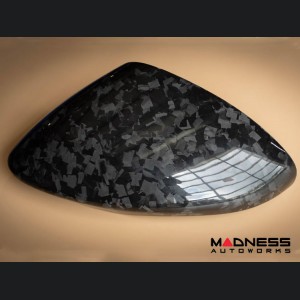 Alfa Romeo Stelvio Mirror Covers - Carbon Fiber - Caps - Feroce Carbon - Forged Carbon