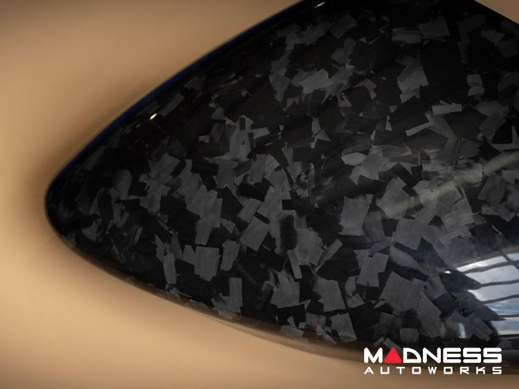 Alfa Romeo Stelvio Mirror Covers - Carbon Fiber - Caps - Feroce Carbon - Forged Carbon
