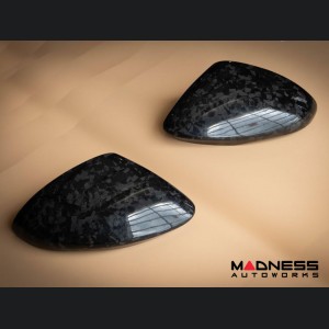 Alfa Romeo Stelvio Mirror Covers - Carbon Fiber - Caps - Feroce Carbon - Forged Carbon