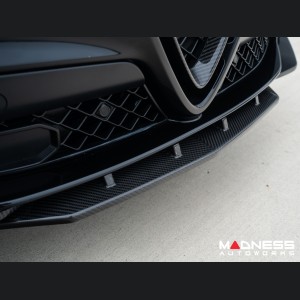  Alfa Romeo Stelvio Front Splitter - Carbon Fiber - Quadrifoglio