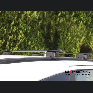 Alfa Romeo Stelvio Roof Rack Cross Bars - for models w/ factory roof rails - Black - Starlock