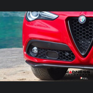 Alfa Romeo Stelvio Front Spoiler - Carbon Fiber - Stile Italia 