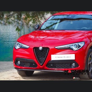 Alfa Romeo Stelvio Front Spoiler - Carbon Fiber - Stile Italia 