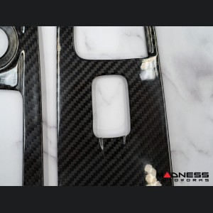 Alfa Romeo Stelvio Door Window Switch Trim Kit - Carbon Fiber - Feroce Carbon