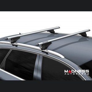Alfa Romeo Stelvio Roof Rack Cross Bars - for models w/ factory roof rails - Silver
