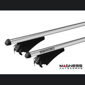 Alfa Romeo Stelvio Roof Rack Cross Bars - for models w/ factory roof rails - Silver