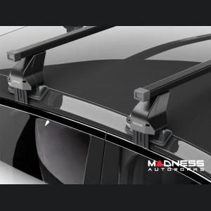 Alfa Romeo Giulia Roof Rack Cross Bars - for models w/o factory roof rails - Black 