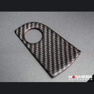 Alfa Romeo Stelvio Glove Box Handle Trim Kit - Carbon FIber - Flexible / Self Adhesive 