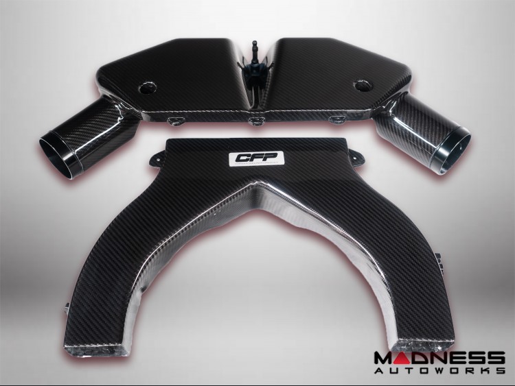 Alfa Romeo Giulia Quadrifoglio Carbon Fiber Air Intake & Engine Cover Kit - Corsa Forza Performance