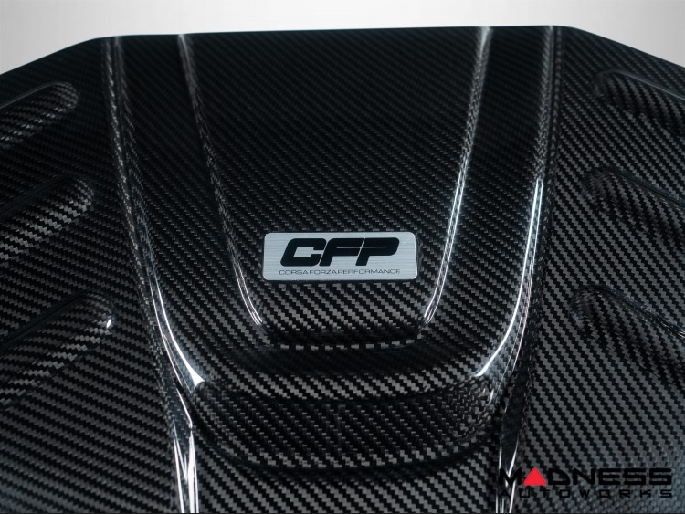 Alfa Romeo Giulia Quadrifoglio Carbon Fiber Air Intake & Engine Cover Kit - Corsa Forza Performance