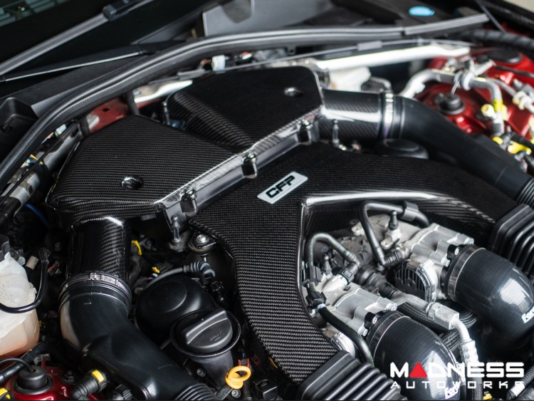 Alfa Romeo Giulia Quadrifoglio Carbon Fiber Air Intake & Engine Cover Kit - Corsa Forza Performance