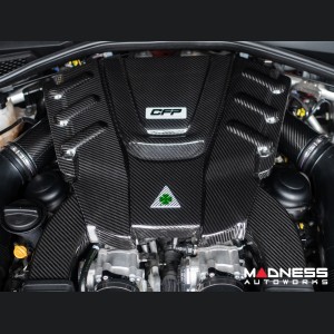 Alfa Romeo Giulia Quadrifoglio Carbon Fiber Air Intake & Engine Cover Kit - Corsa Forza Performance