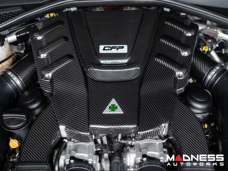 Alfa Romeo Giulia Quadrifoglio Carbon Fiber Air Intake & Engine Cover Kit - Corsa Forza Performance