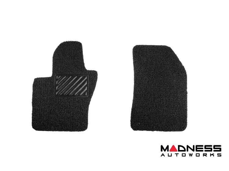 Alfa Romeo Tonale Floor Mats - All Weather - Rubber Woven Carpet - Front Set - Black 