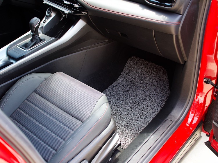Alfa Romeo Tonale Floor Mats - All Weather - Rubber Woven Carpet - Front Set - Black + Grey 