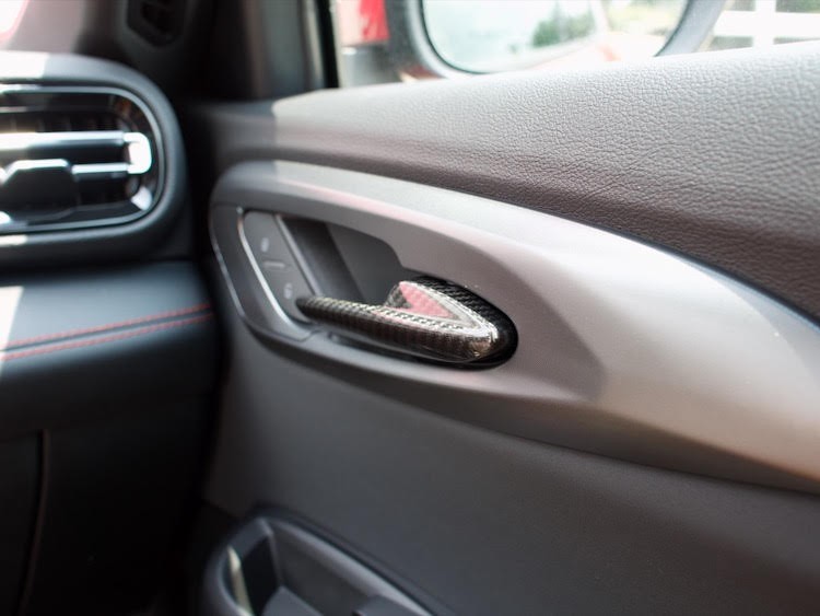 Alfa Romeo Tonale Interior Door Handle Trim Set - Carbon Fiber