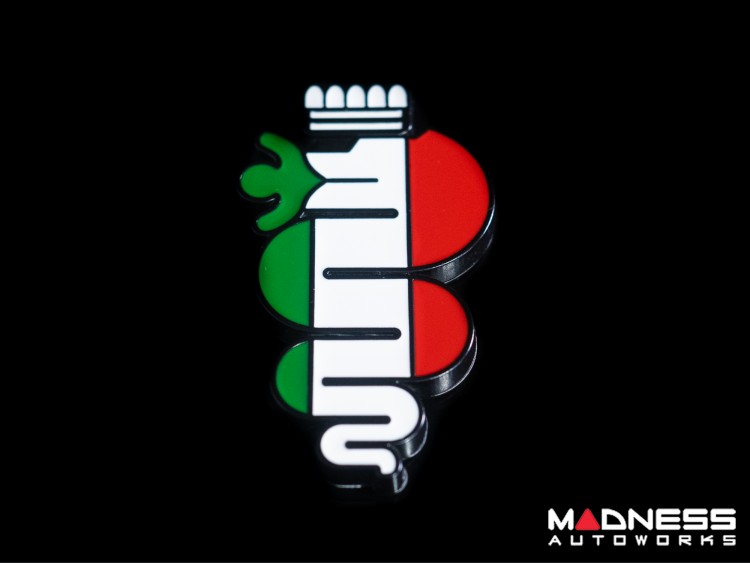 Alfa Romeo Emblem - Biscione - 3D - Large - Bolt On 