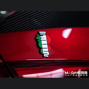 Alfa Romeo Emblem - Biscione - 3D - Set of 2 - Large - Self Adhesive Backing 