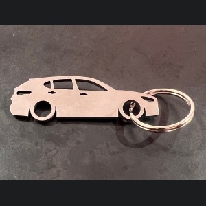 Alfa Romeo Stelvio Keychain - silhouette design