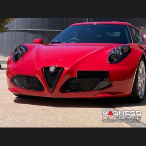Alfa Romeo 4C Carbon Fiber Front Grille Insert Trim Set 