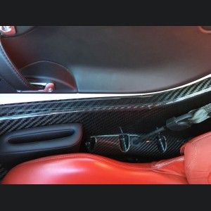 Alfa Romeo 4C Carbon Fiber Seat Belt Trim Set - Matte
