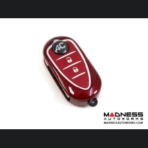 Alfa Romeo 4C Key Fob Cover - Carbon Fiber - Red Candy