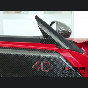 Alfa Romeo 4C Carbon Fiber Interior Door Triangle Cover Kit 