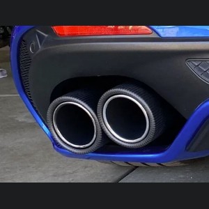 Alfa Romeo Stelvio Exhaust Tips - Carbon Fiber - Quadrifoglio Version