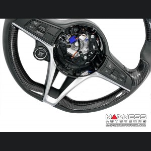 Alfa Romeo Giulia Steering Wheel Trim - Carbon Fiber - Lower Side Cover Set - Pre '20 Models