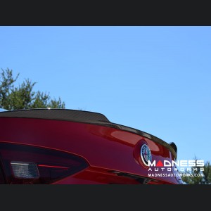 Alfa Romeo Giulia Trunk Spoiler - Carbon Fiber - QV Style 