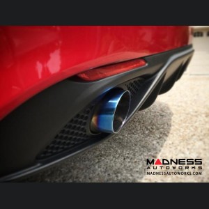 Alfa Romeo Giulia Performance Exhaust - 2.0L - MADNESS - Monza - Blue Flame Tips