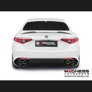 Alfa Romeo Giulia Performance Exhaust - 2.9L QV - REMUS - Axle Back w/ REMUS Sound Controller - Polished Straight Cut Tips