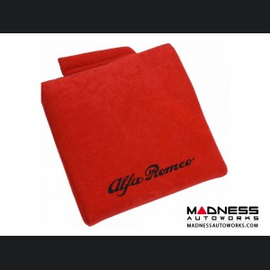 Seat Cushion - Red w/ Alfa Romeo Logo in Black