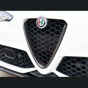 Alfa Romeo Giulia Front V Shield Grill Frame - Carbon Fiber