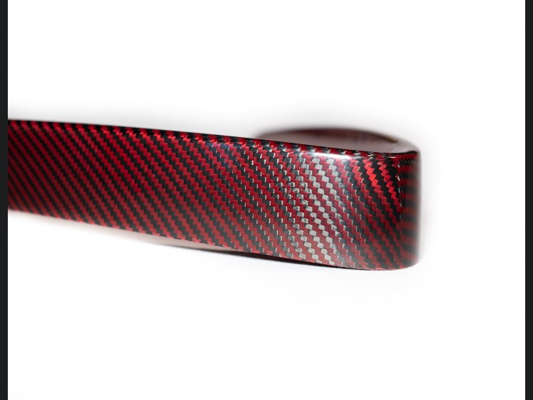 Alfa Romeo Stelvio Front V Shield Grill Frame - Carbon Fiber - Red Carbon - Feroce Carbon