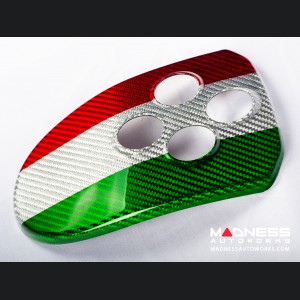 Alfa Romeo 4C Central MTA Control Cover - Carbon Fiber - Italian Theme