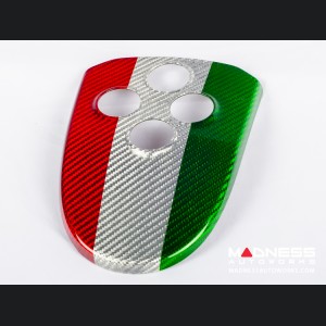 Alfa Romeo 4C Central MTA Control Cover - Carbon Fiber - Italian Theme